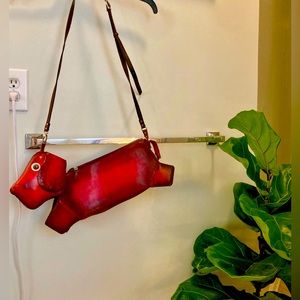Hand made REAL leather Dog-bag